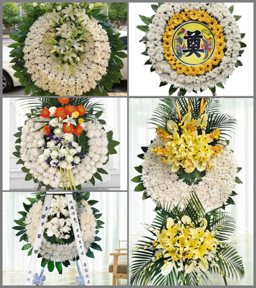 安徽蚌埠市怀远县双桥集镇前进村花圈速递
