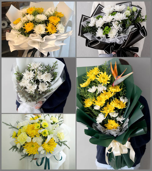 安徽蚌埠市怀远县双桥集镇前进村白事花束代送